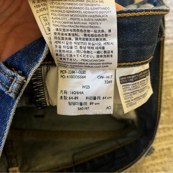 Levi's womens Dark Blue Straight Jeans - Picture 7 of 14